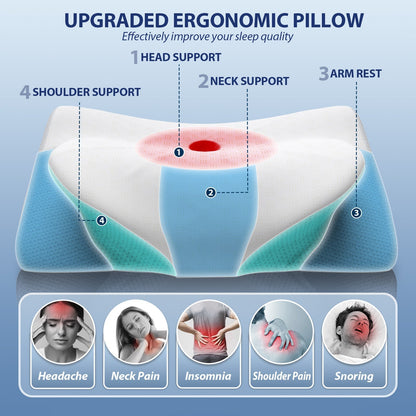 The Original - Ergonomic Contour Deep Relief Butterfly Pillow