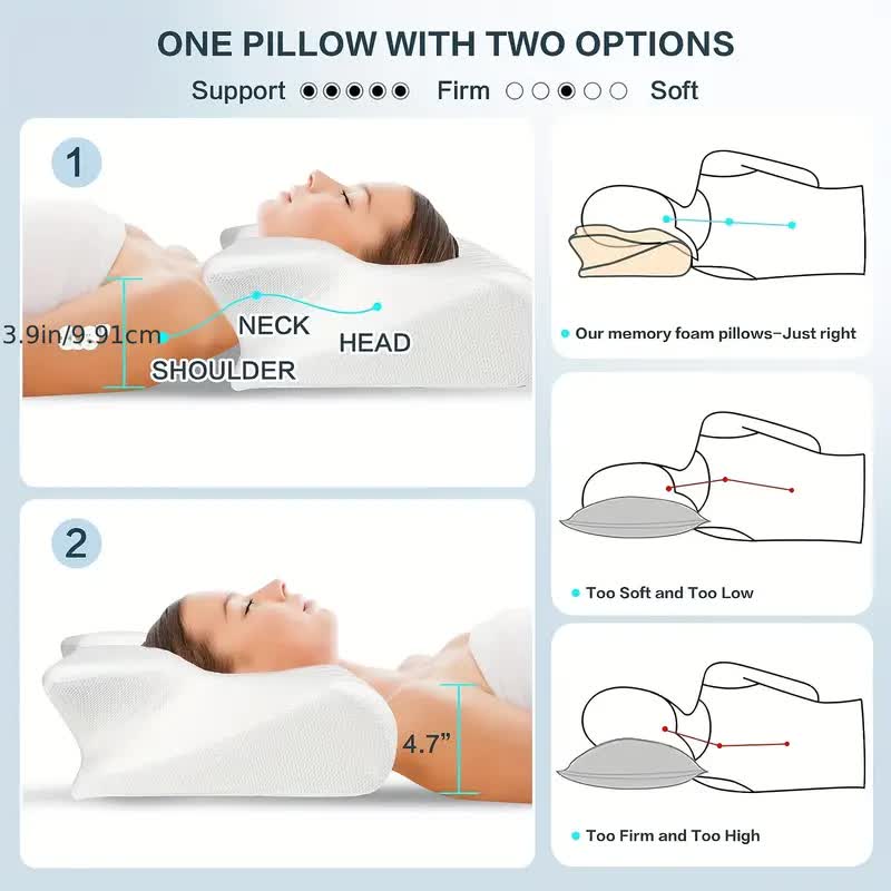 The Original - Ergonomic Contour Deep Relief Butterfly Pillow